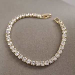 Gold Filled Diamond Tennis bracelet
